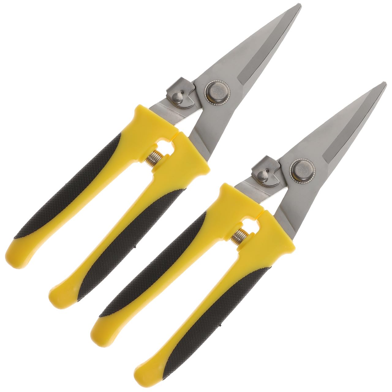 SHINEOFI Tijeras para Metal de Alta Resistencia 2piezas, Portátiles y Ligeras, Cizalla para Chapa Metálica y Corte de Aluminio en Tareas Variadas