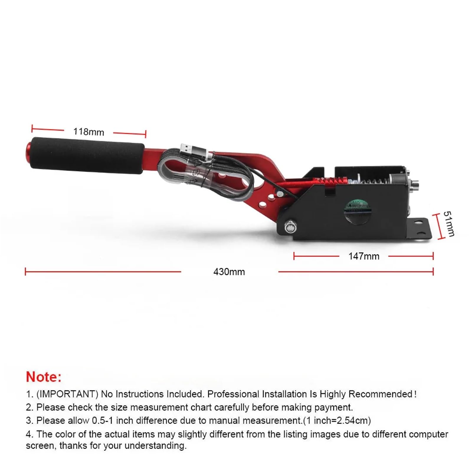 Dźwignia Hamulca Ręcznego Samochodu Hamulec ręczny SIM USB do gier wyścigowych G25/27/29 T500 Fanatecosw Dirt Rally ze stałym uchwytem BX102129