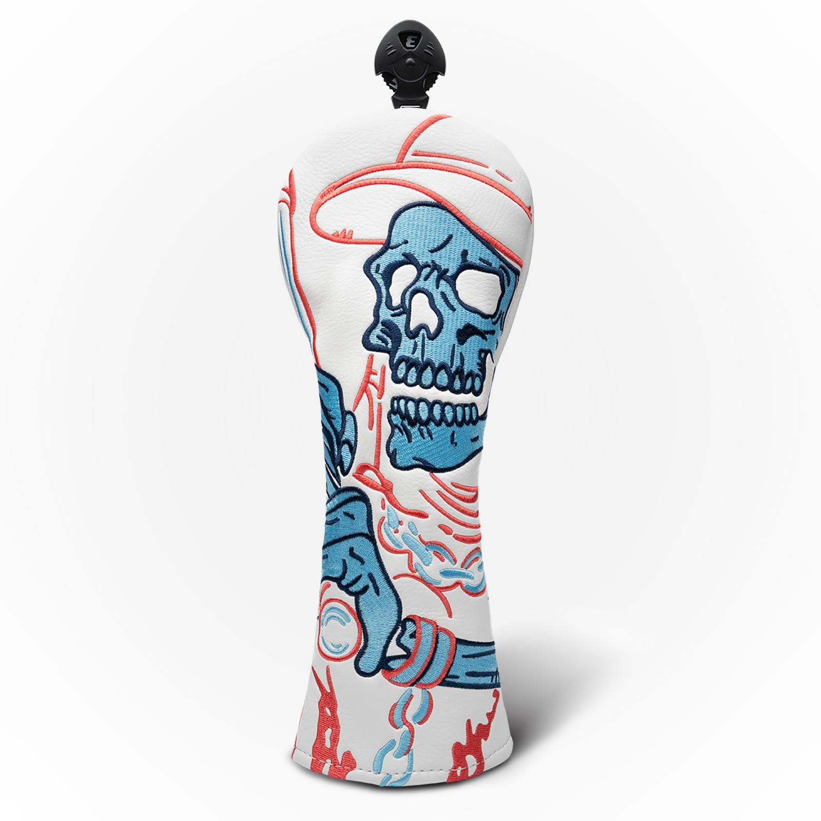 Golf Club Head Covers,1pc Hybrid Golf Headcovers for Woods, PU Leather with Advanced Embroidery for Most Brands