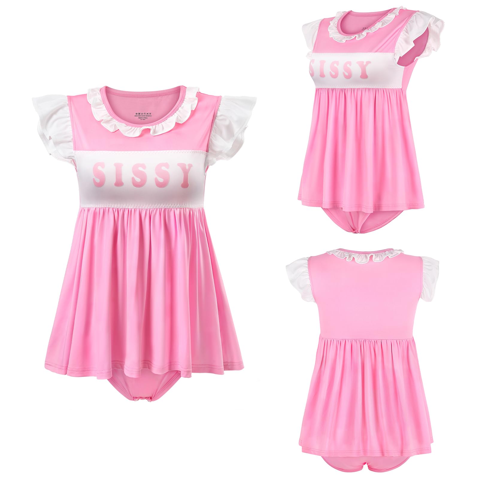 LittleForBig Grenouillère soyeuse Kawaii - Grenouillère - Sissy Babydoll