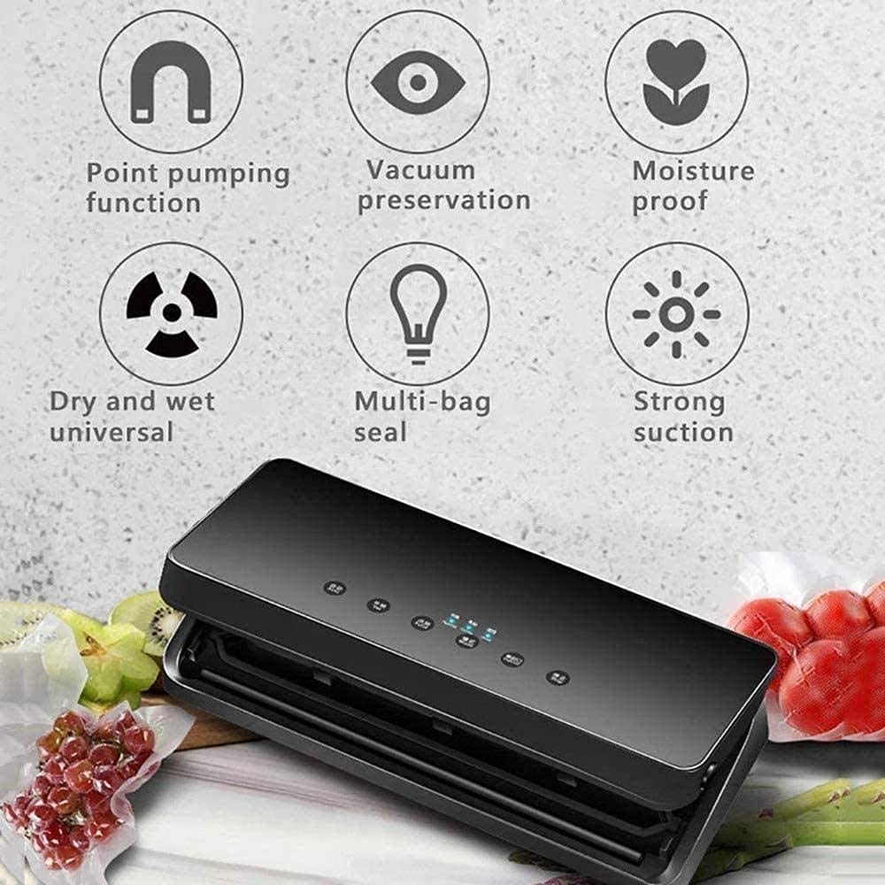 Sellador al vacío automático, máquina de envasado al vacío de Alimentos Ligeros, Adecuado para Uso doméstico