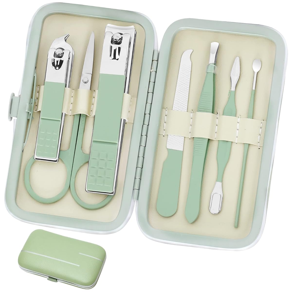 Nail Clippers Set Manicure Set Professional Men Women Grooming Set Aceoce 8 in