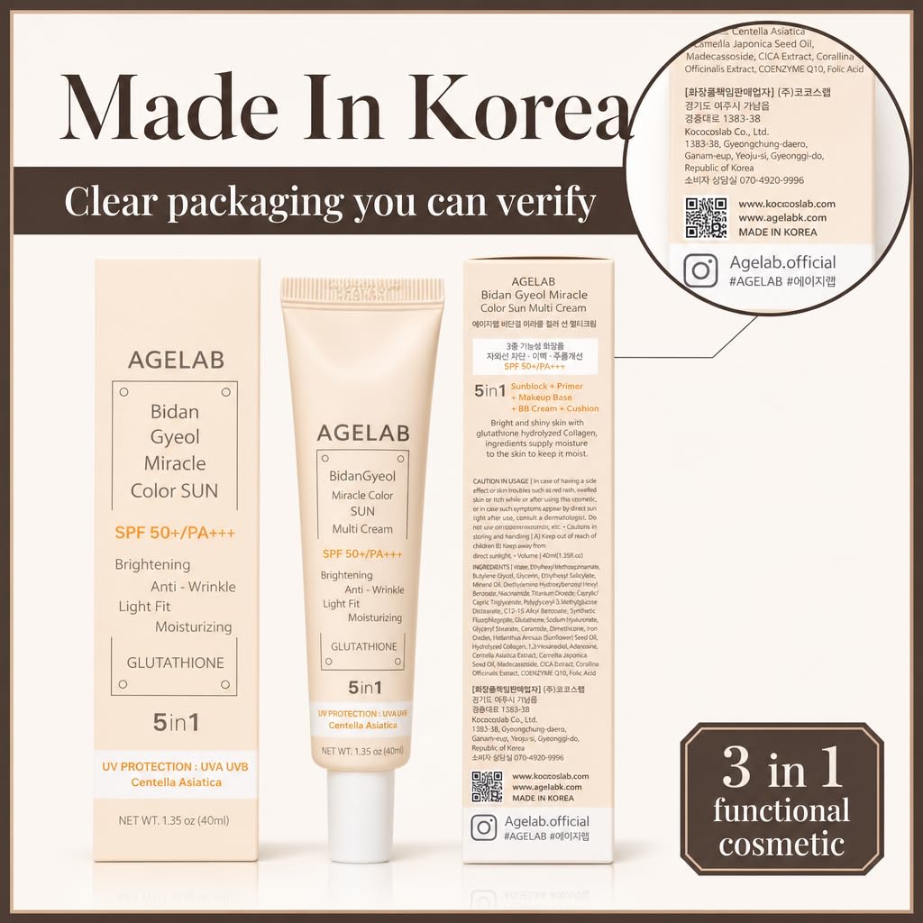 Bidan Gyeol Miracle Color Sun Multi Cream SPF 50+ PA+++ | 5-in-1 Korean Sunscreen | 40 ml 2