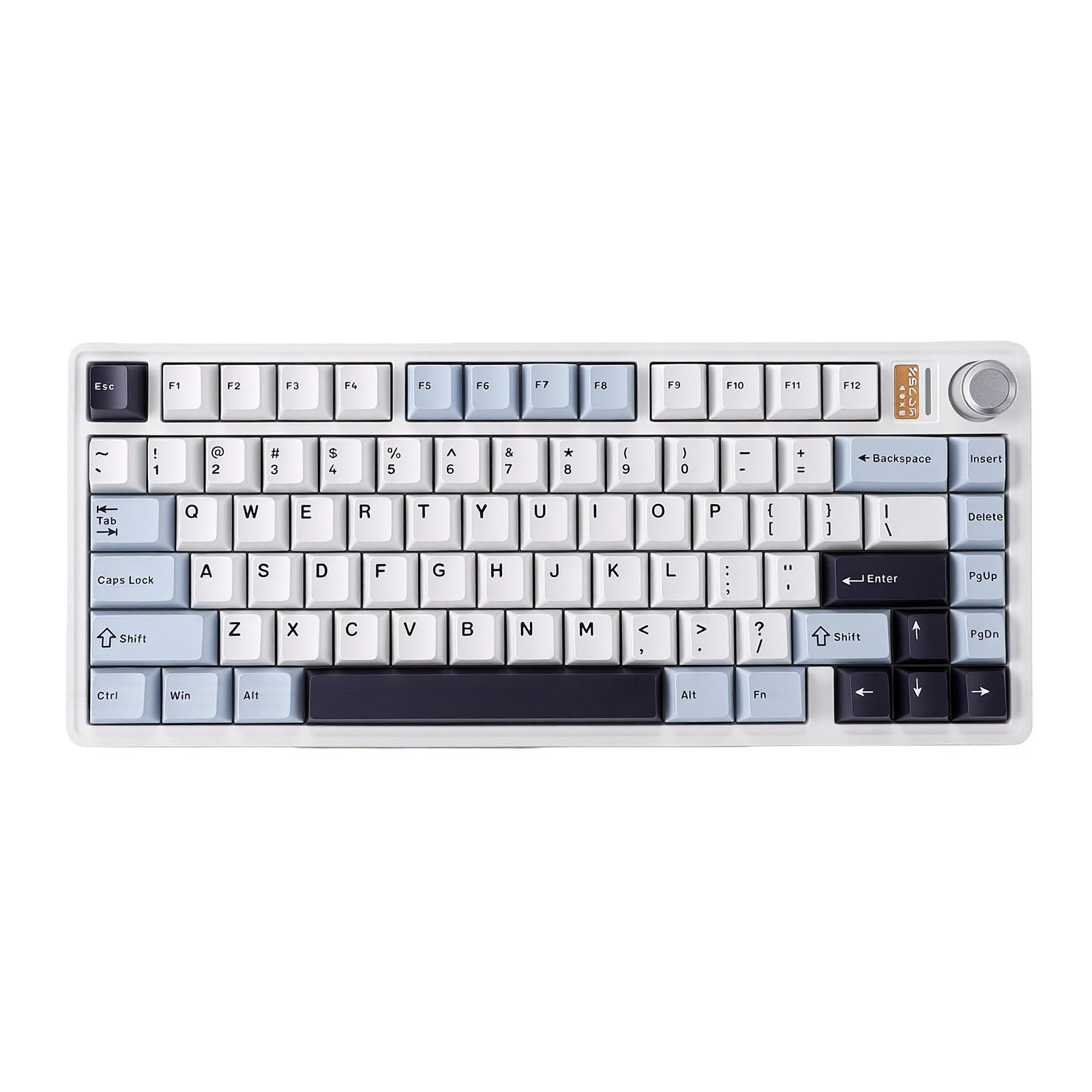 Luocute Tastiera Meccanica Wireless, 81 Tasti | Hot Swap al 75%, retroilluminazione RGB, Bluetooth tri modalità, 2,4 GHz tipo C, per PC portatile