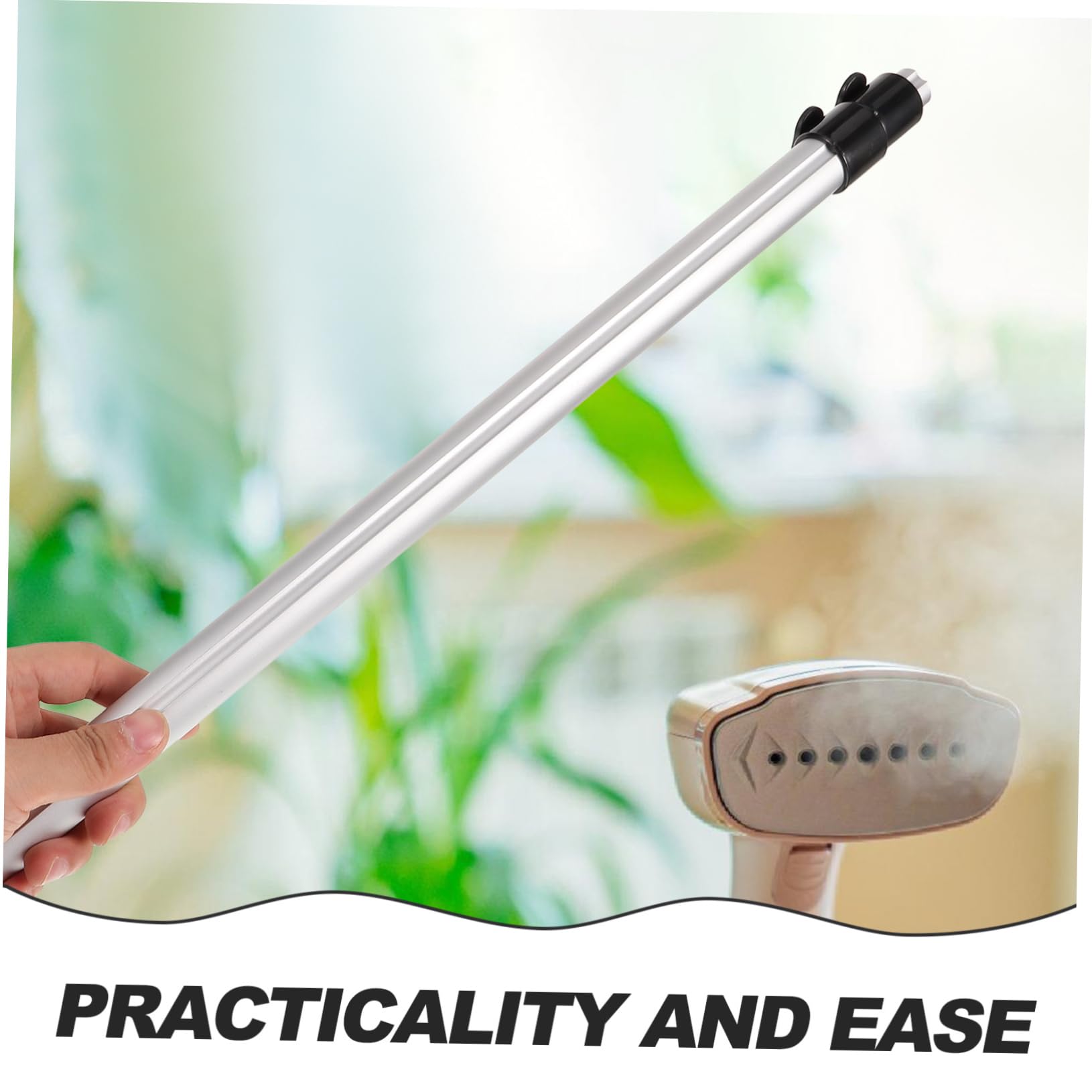 MOLUCKFU Steamer Support Stand Rod Telescopic Clothes Rack for Easy Hanging Ironing Lightweight Design for Versatile Use Quick Installation Without Tools for Garments Towels