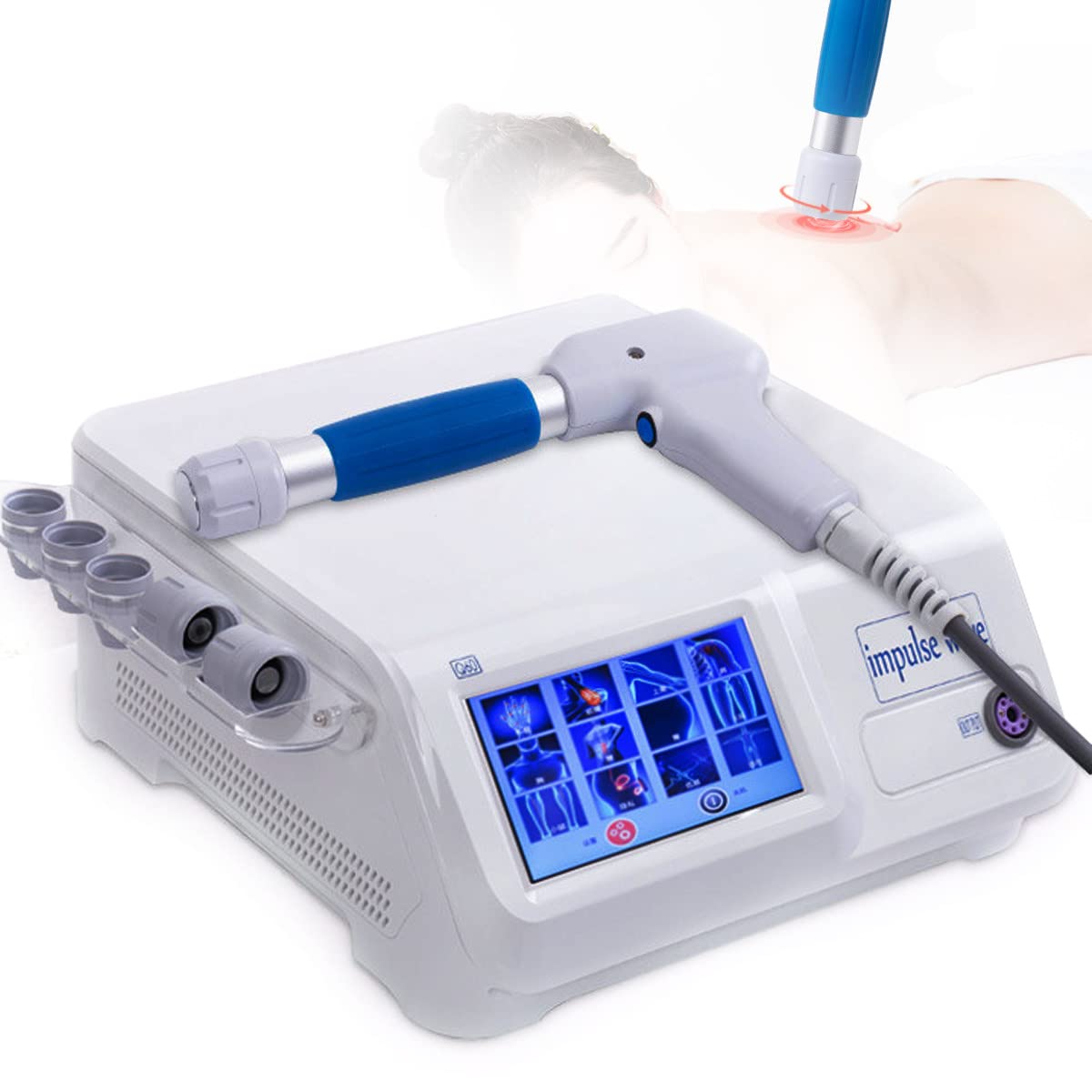 KADHI Extracorporeal Shock Wave Therapy Machine Shockwave Therapy Machine Electromagnetic E-D Treatment Pain Relief Deep Muscle Massager Relax Device for Erectile Dysfunction