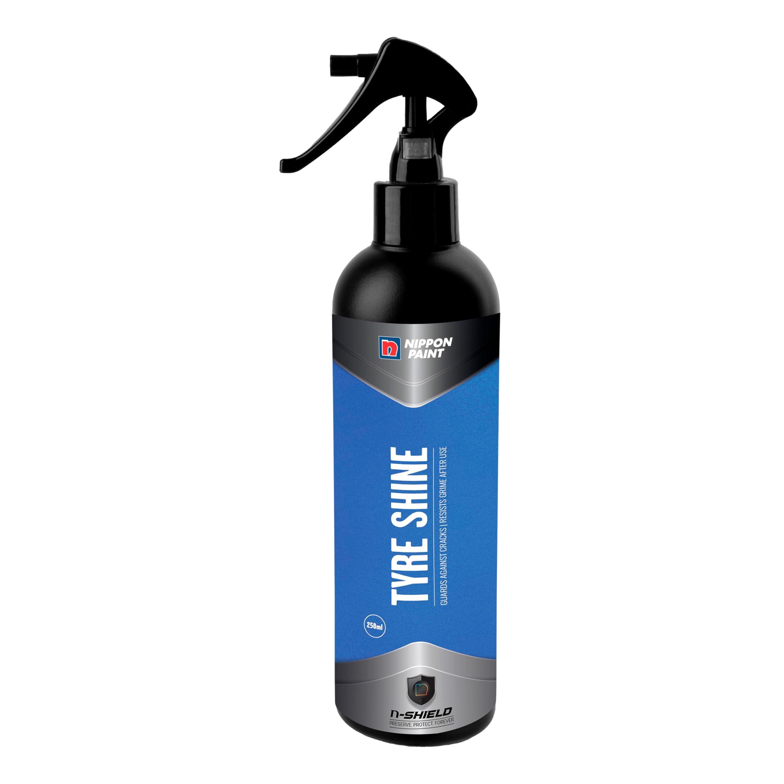 Nippon Paint n-Shield Tyre Shine Spray 250ml | Long Lasting Gloss, Restores Black Finish, Protects from Dust & Fading-image-30