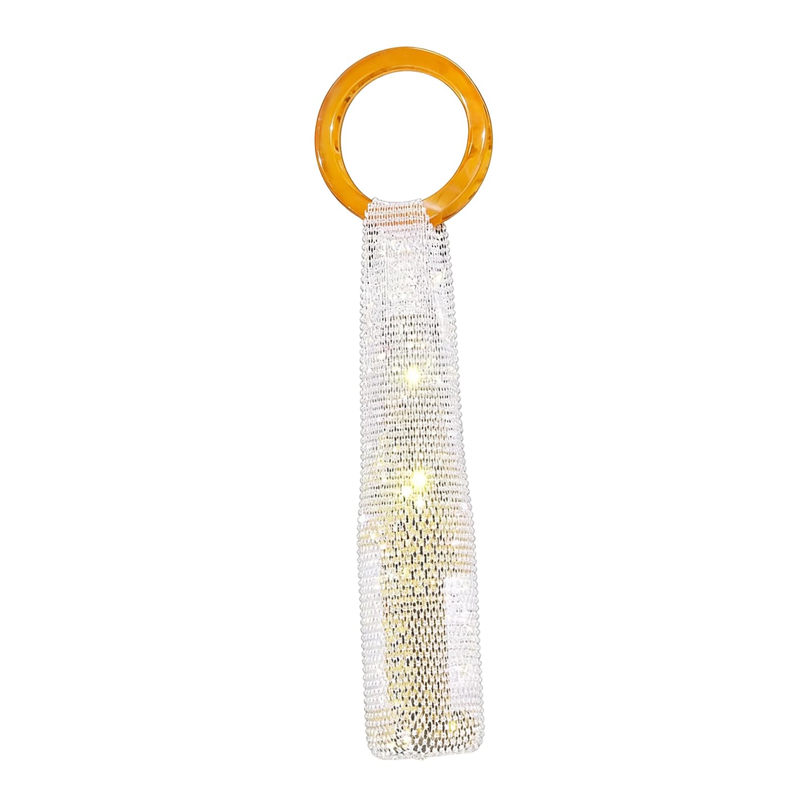 ZWWAAZHF Multifunctional Handwoven Pouches Designs for Cosmetics Storage and Beverages Transportation Stylish Outfits Wear Rhinestones Storage Pouches