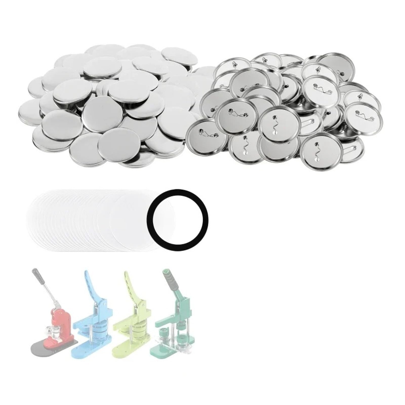 100 piezas de 25/32/37/44 m, consumibles for llaveros de doble cara, suministros for la fabricación de pines redondos Uso generalizado(37MM)