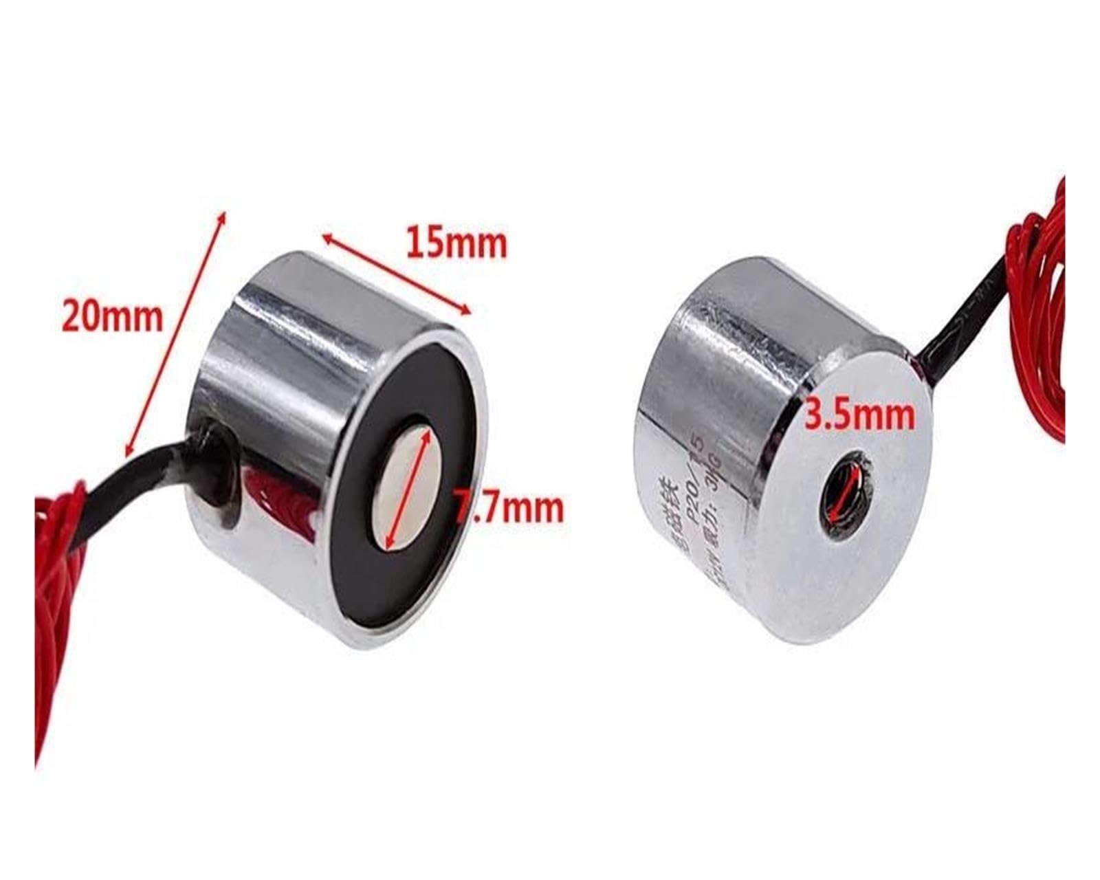 Aimant électrique support P20/15, 3kg, levage 30N DC 5V 6V 12V 24V(24v)