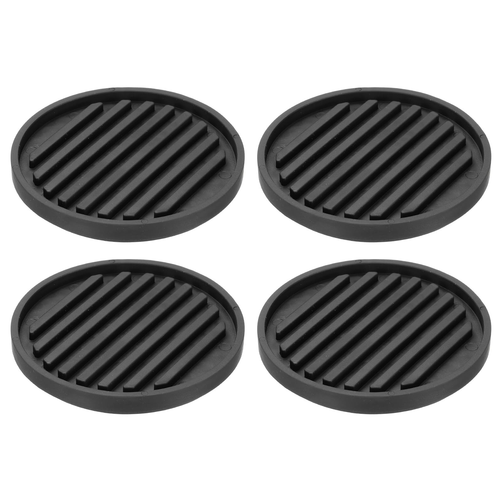 Rehausseur de lit rond 1cm noir lot de 4 cales pour pieds de table et canapé