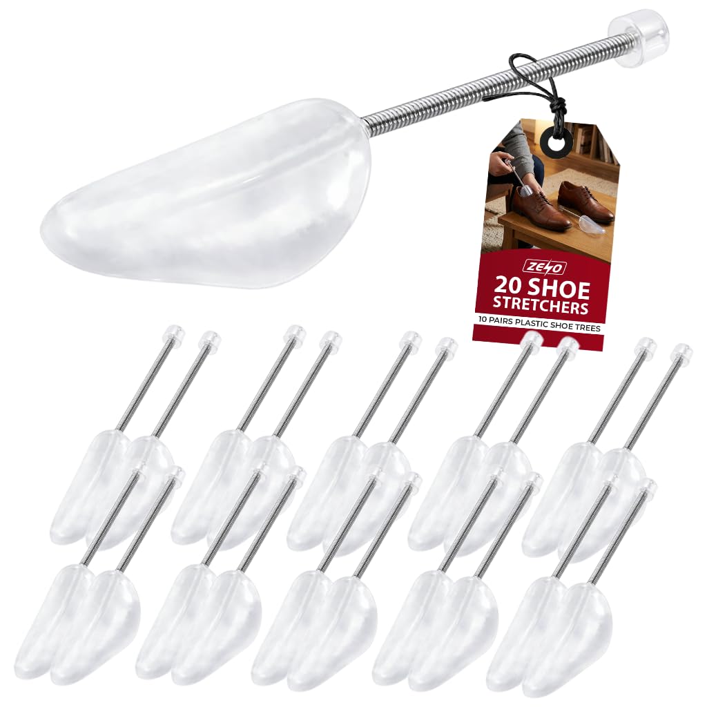 Sponsored Ad – Plastic Shoe Stretchers 10 Pairs | Plastic Shoe Trees with Flexibility | Shoe Shapers for All UK Sizes | Maintain Size for Trainers, Sneakers & Shoes