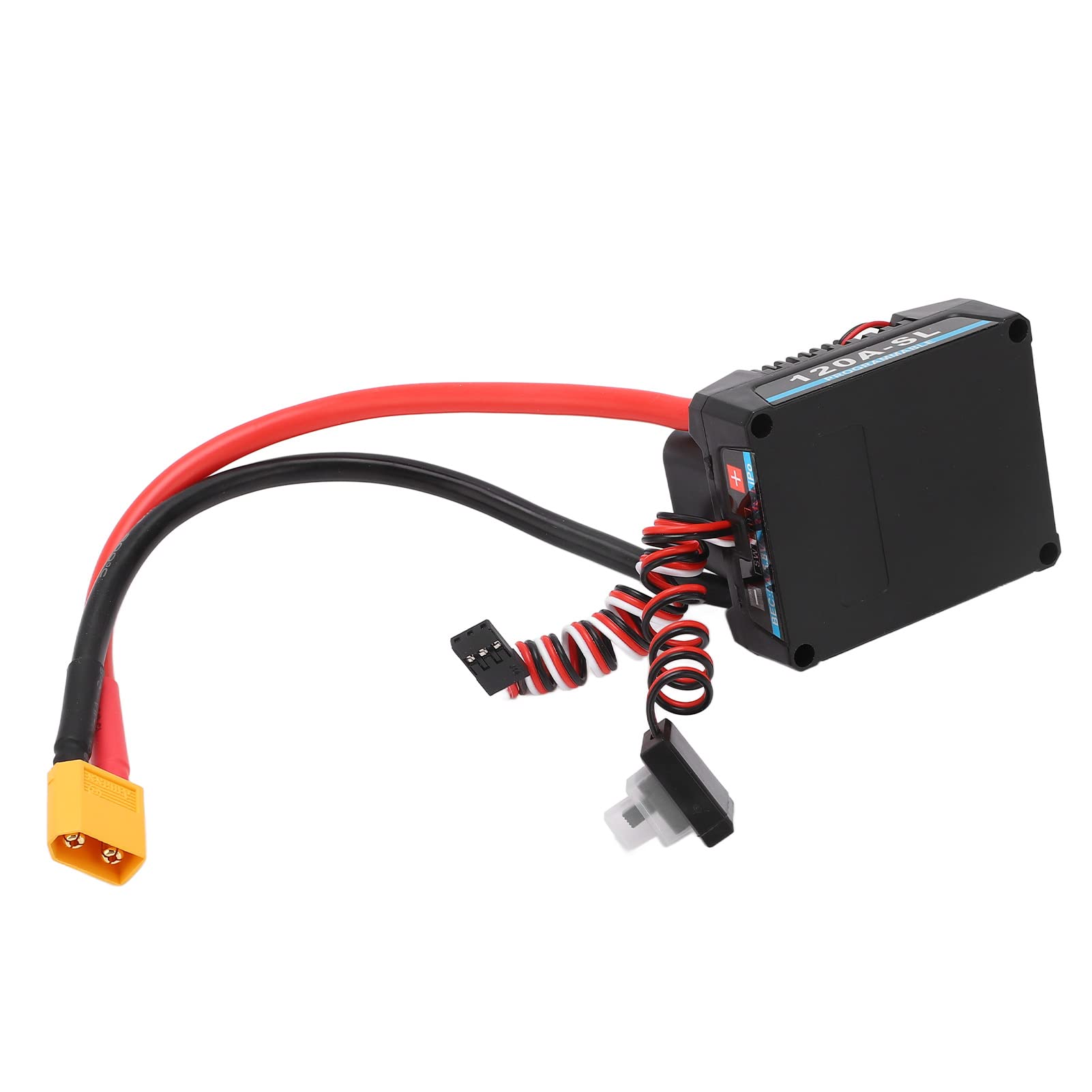 PolyGen 120A ESC z dobrym odprowadzaniem ciepła, wyjście BEC 5,8 V / 5 A dla bezczujnikowych silników bezszczotkowych, gotowość do baterii Lipo 2-4S, kontroler prędkości RC do