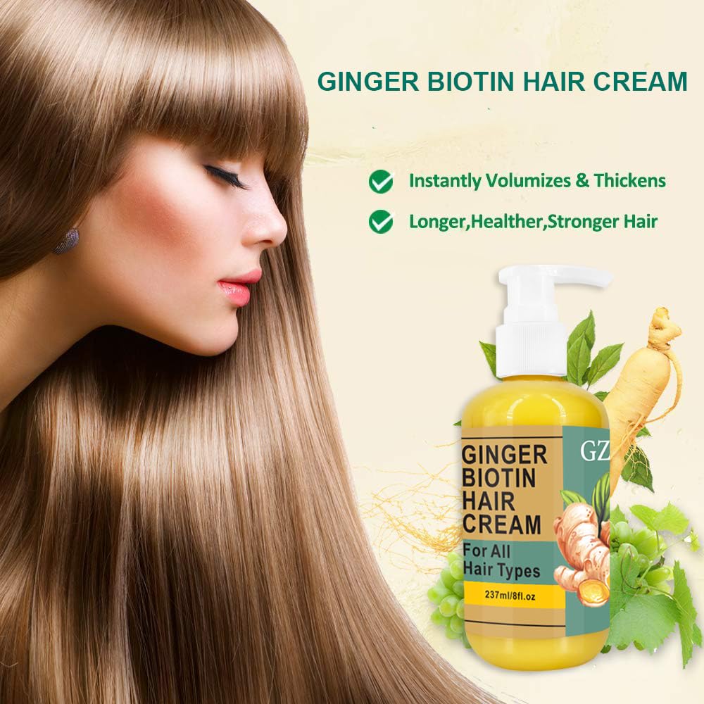 Amazon.com: GZE Ginger Biotin Hair Growth Cream Anti-Hair Fall