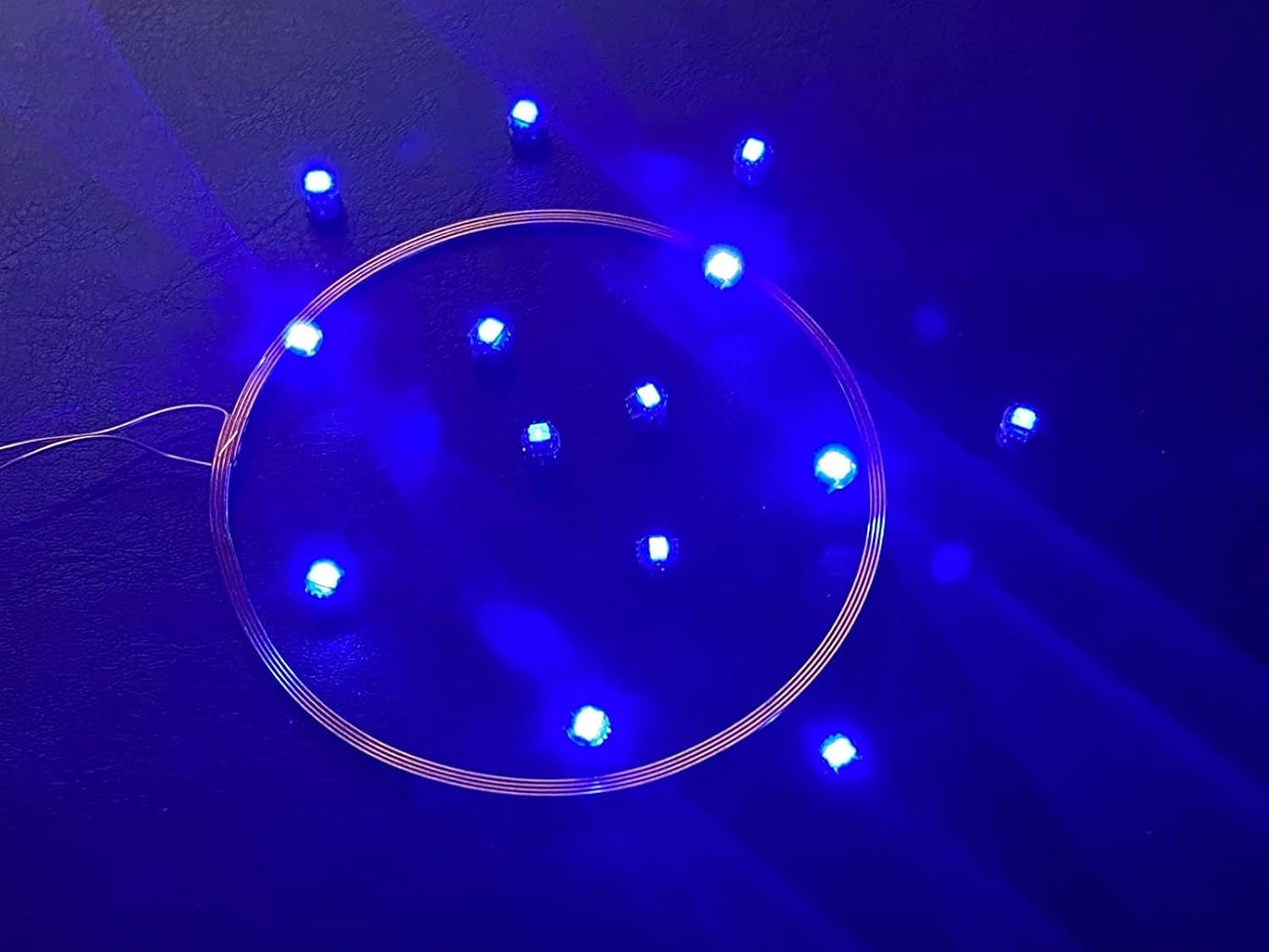 Taidacent 80mm Long Distance 5V Wireless LED Coil Inductive Coil and Ten Colorful Wireless LEDs Lights Brightness Adjustable Wireless LED Induction Wireless Charging Module 1 Transmitter Coil and 10 Mixed Wireless LEDs