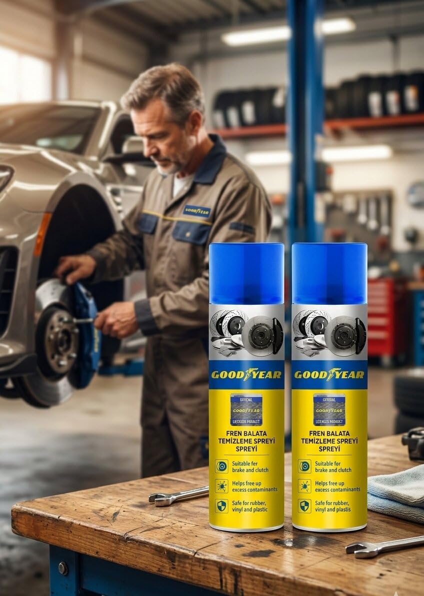 Goodyear 2'li Set Fren Balata Temizleme Spreyi