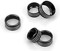 Vista 4 de Bolaxin Accesorios para Dodge Ram 2019 2020 2021 Cubierta de perilla de control interior AC/volumen/modo/AUTO/interruptor de navegación decoración