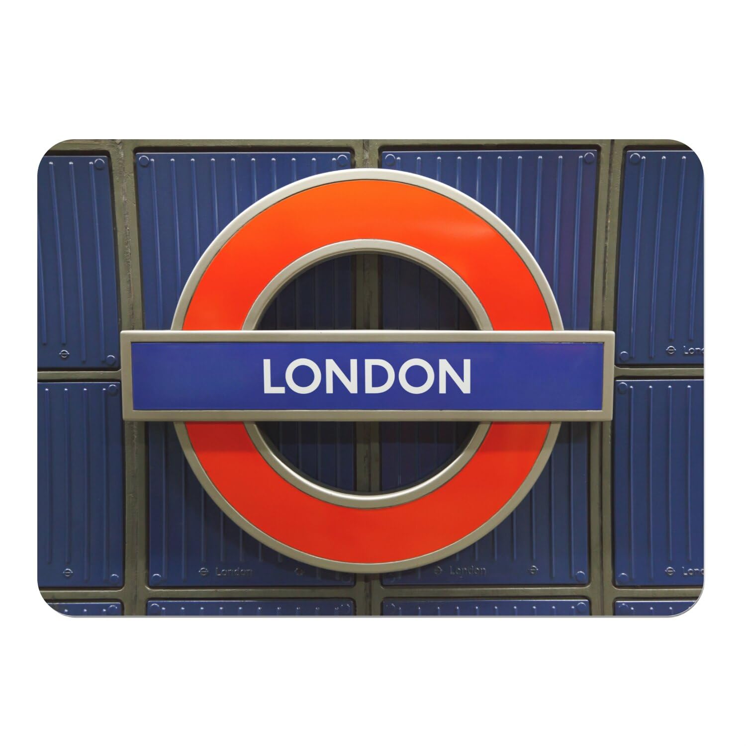 Sets de table souples dessous en liège napperons panneau métro Londres lot de 4