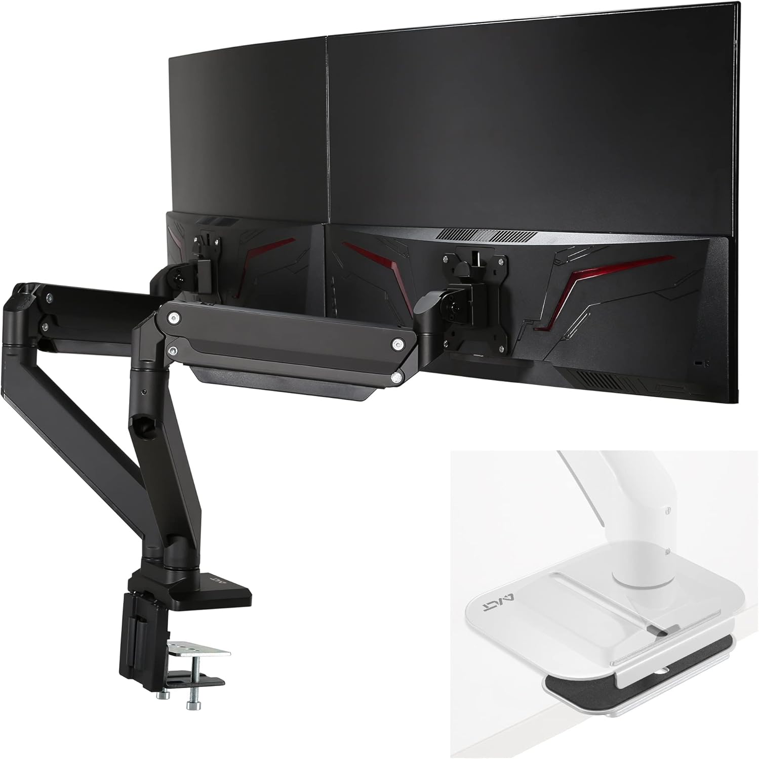 AVLT Dual Monitor Arm and Reinforcement Plate Electronics