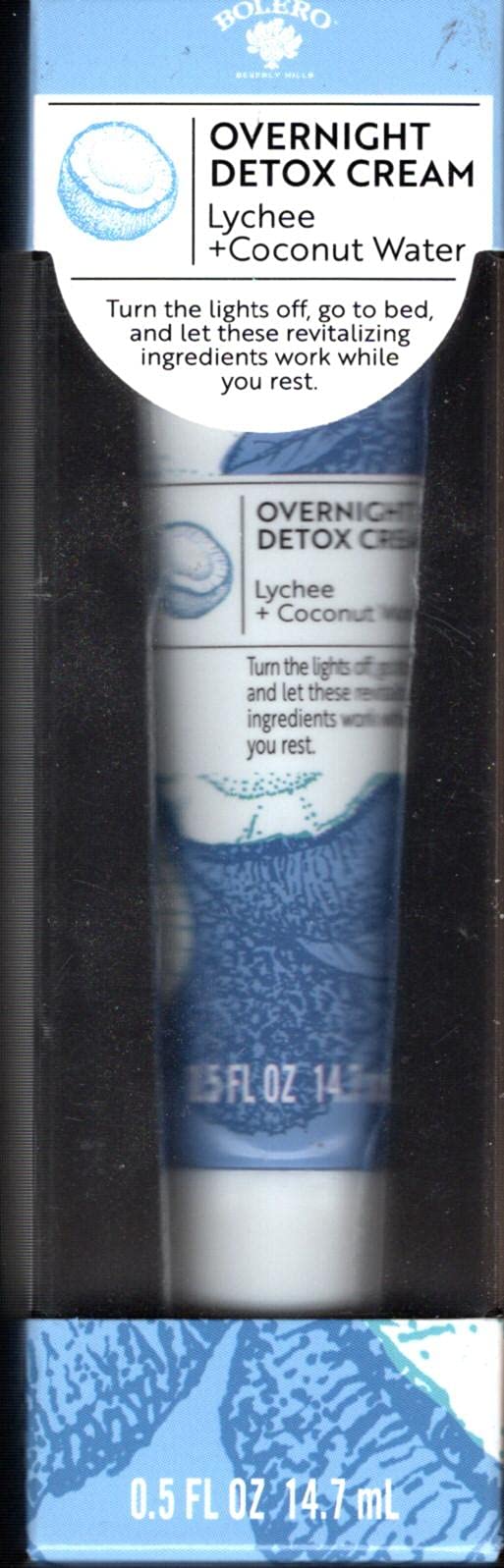Bolero Beverly Hills Overnight Detox Cream Lychee + Coconut Water 0,5fl oz (14,7ml)