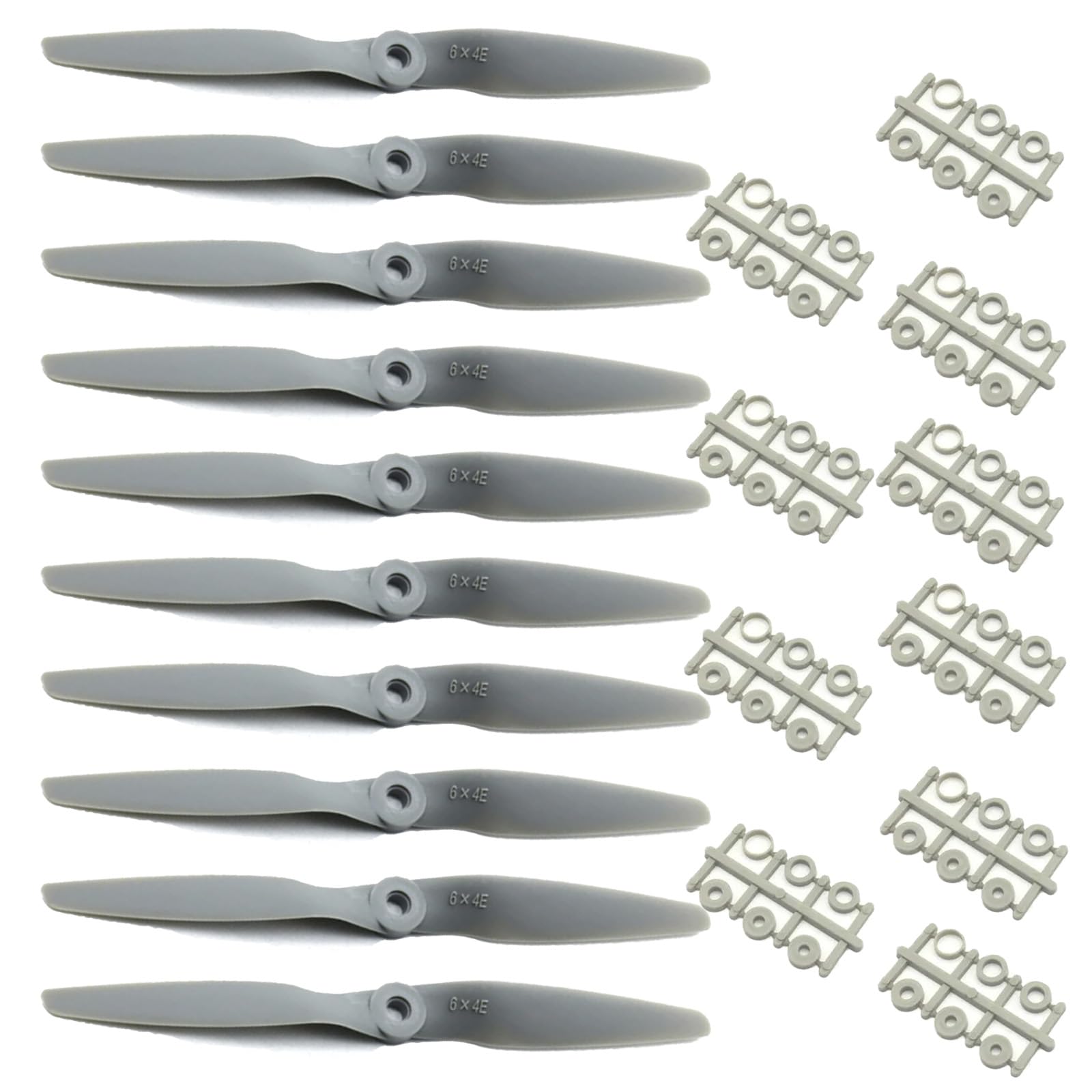 wurenji 6040 RC Propeller, 60x40, CW 10, Five Pairs, Plastic, Fixed Pitch