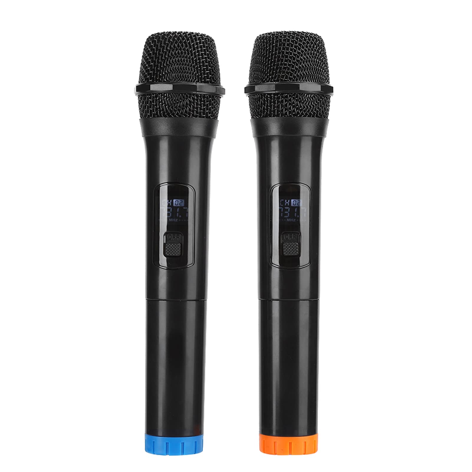 Ejoyous Microfono E6 Microfono USB Wireless VHF Doppio Dinamico Portatile Portata 50 M da 220 a 270 MHz per Karaoke KTV Riunioni Chiesa Scuola Uso Domestico