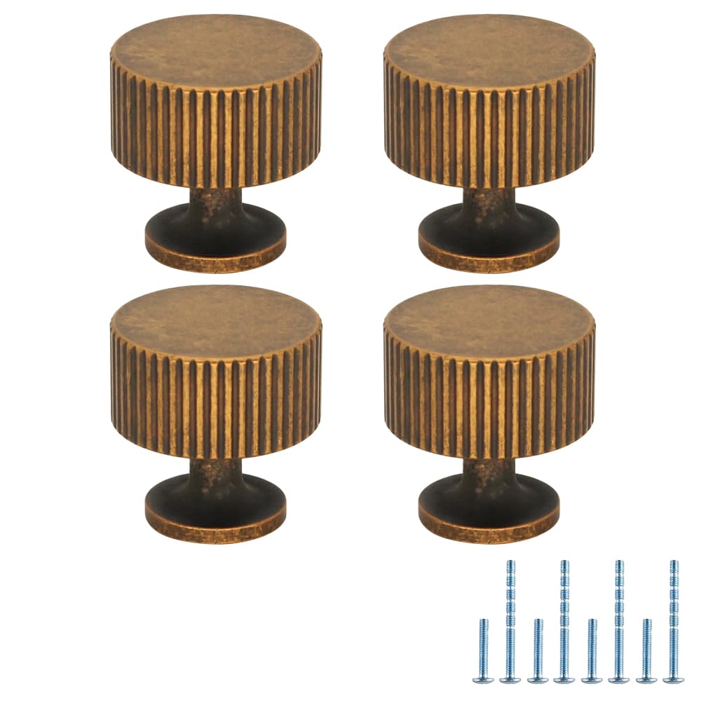 12 Pack Vintage Antique Brass Cabinet Knobs Dresser Knobs Drawer — Amazon image 23