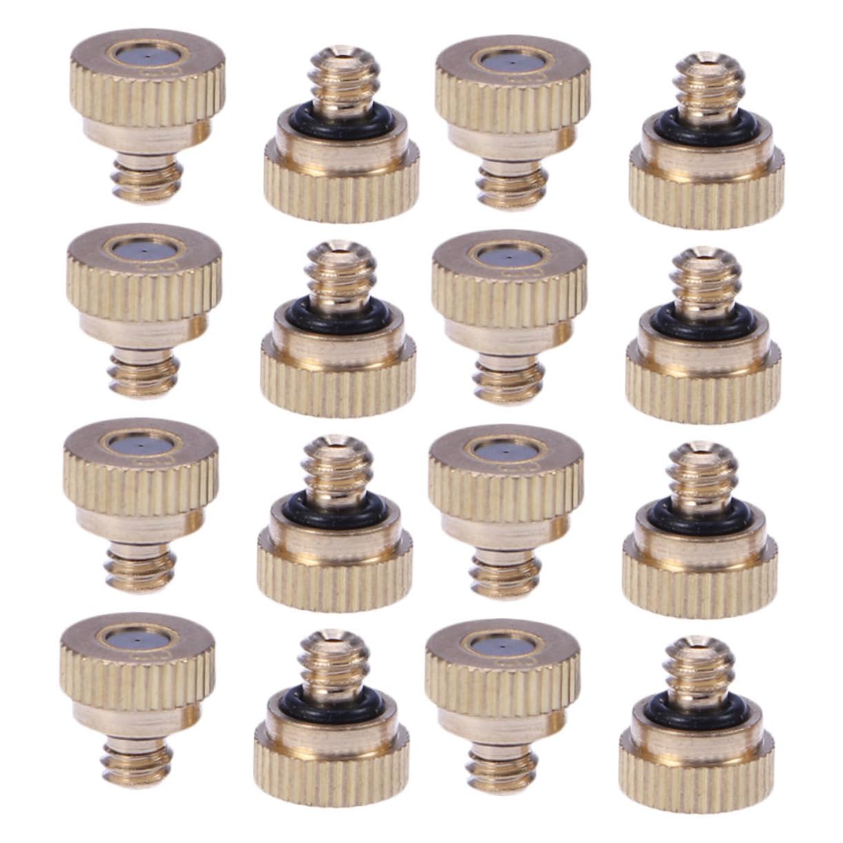 ORFOFE 25pcs 0.4mm Brass Misting Nozzles Spray Nozzle for Sprayer Fog Atomizing Cold Water Sprayer