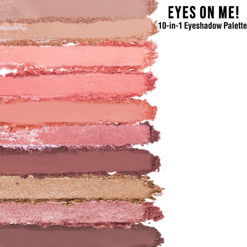 Image of Nykaa Eyes On Me! 10-in-1 Eyeshadow Palette - Beachside Peach