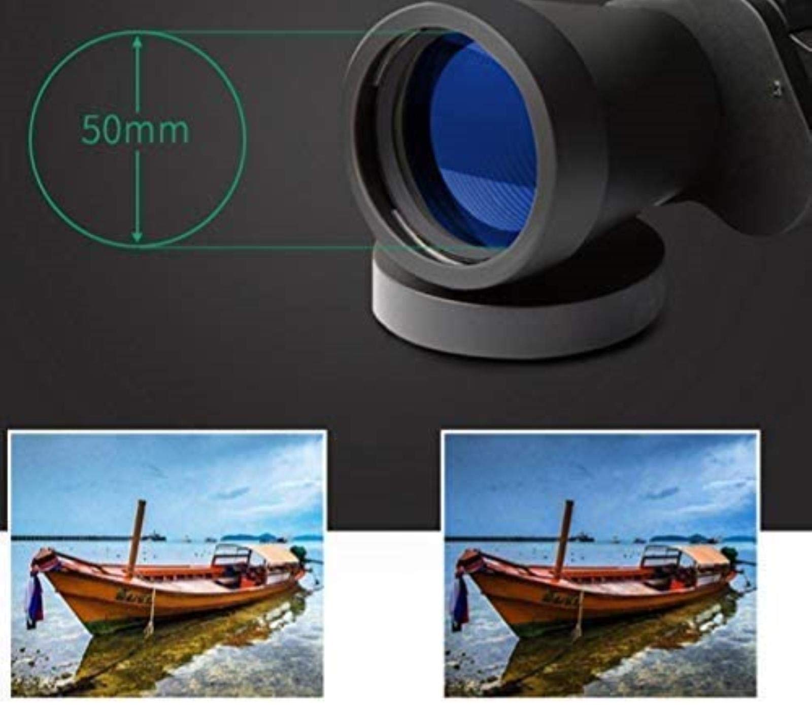 Telescopio portátil Alta Potencia, binoculares Alta Gama 8X32, Zoom HD, Impermeables, compactos, Ligeros, para observación Aves Interiores y Exteriores.