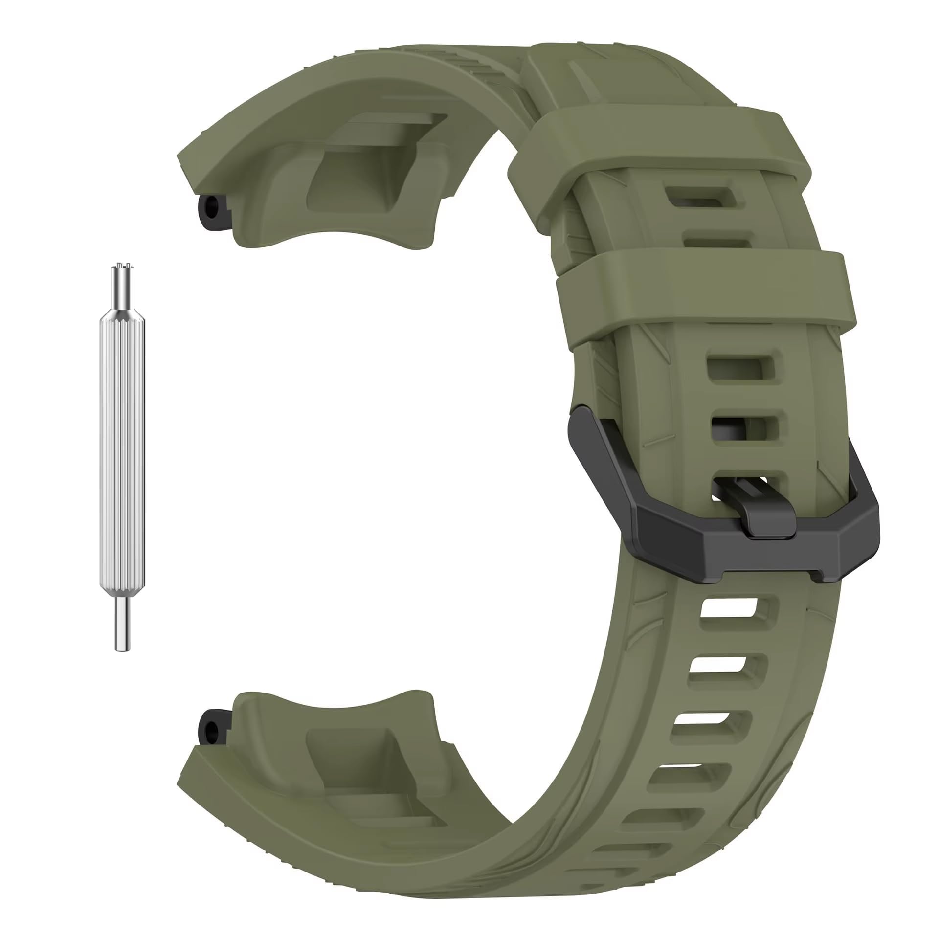 T TECLUSIVE Soft Silicone Strap Band Compatible with Amazfit T-Rex 3 | Adjustable Silicone Rubber Band with Installation Tool for T Rex 3-image-20