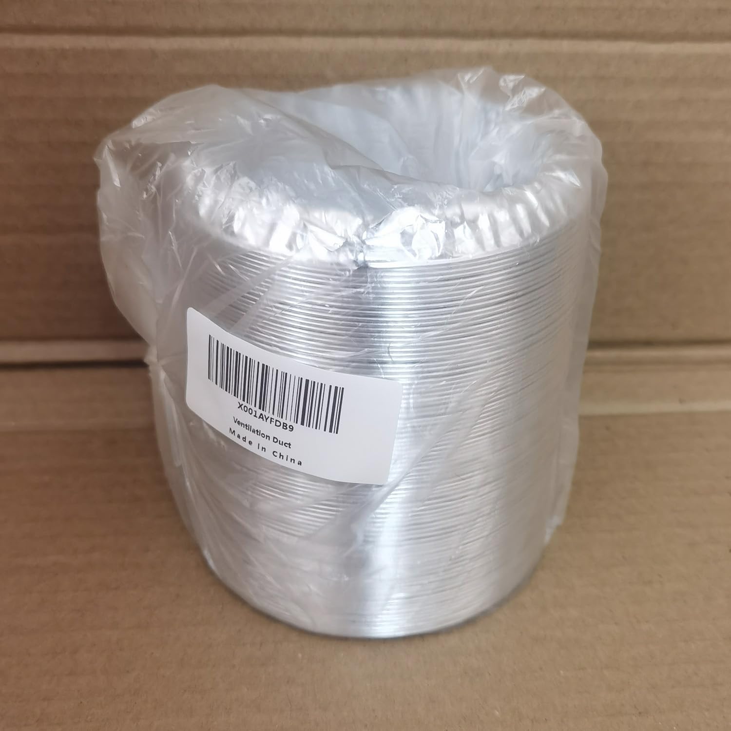 Tubo Flexible de Aluminio 100mm Tubo de Salida de Aire 2m de Largo para Conducto de Aire de Ventilación Sistemas(100mm*2m)