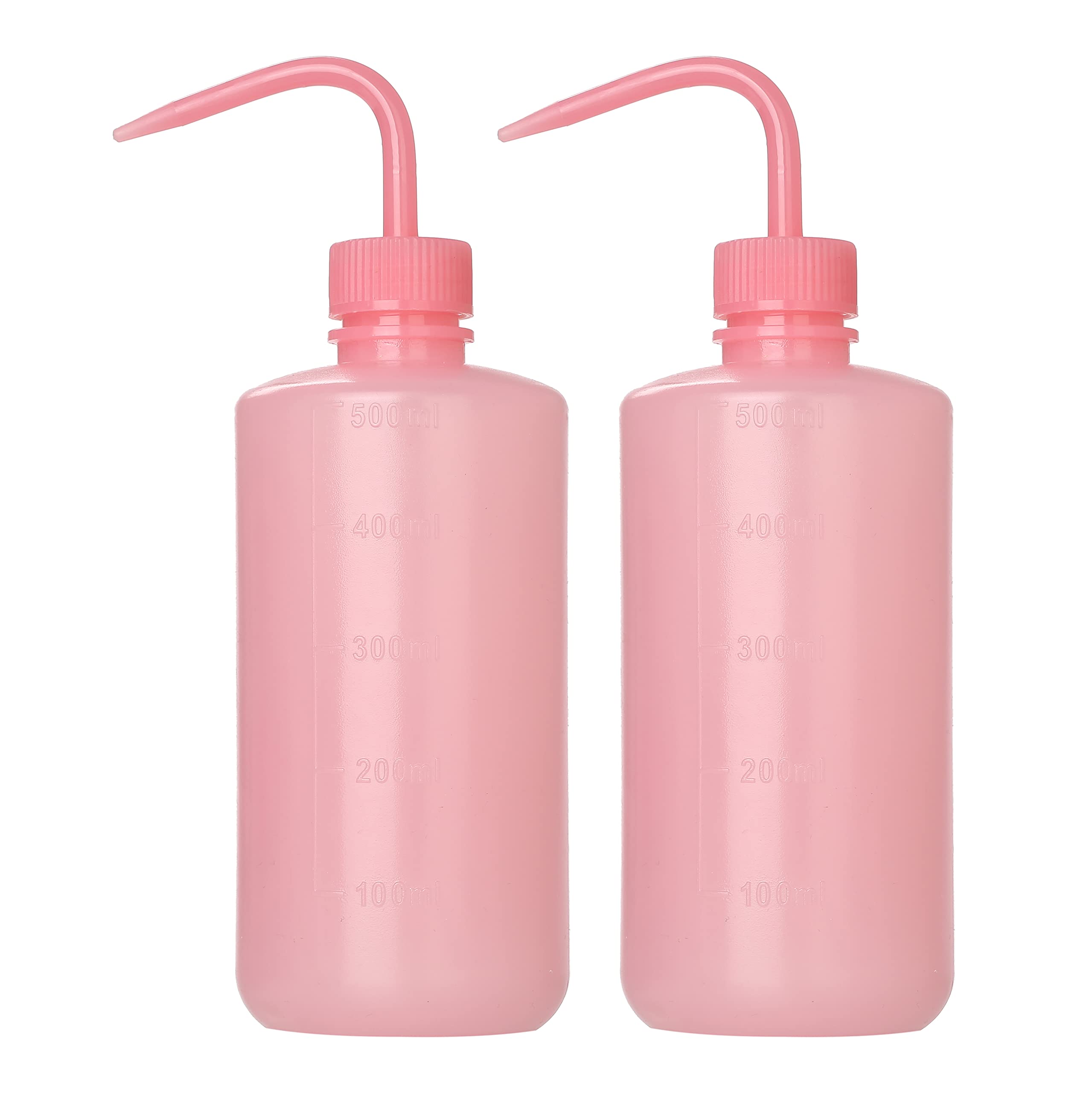 HOOMBOOM 2-Pack Tattoo Wash Bottle | 500ml/16oz Water Squirt Bottle for Succulent Watering & Medical Cleaning - Pink