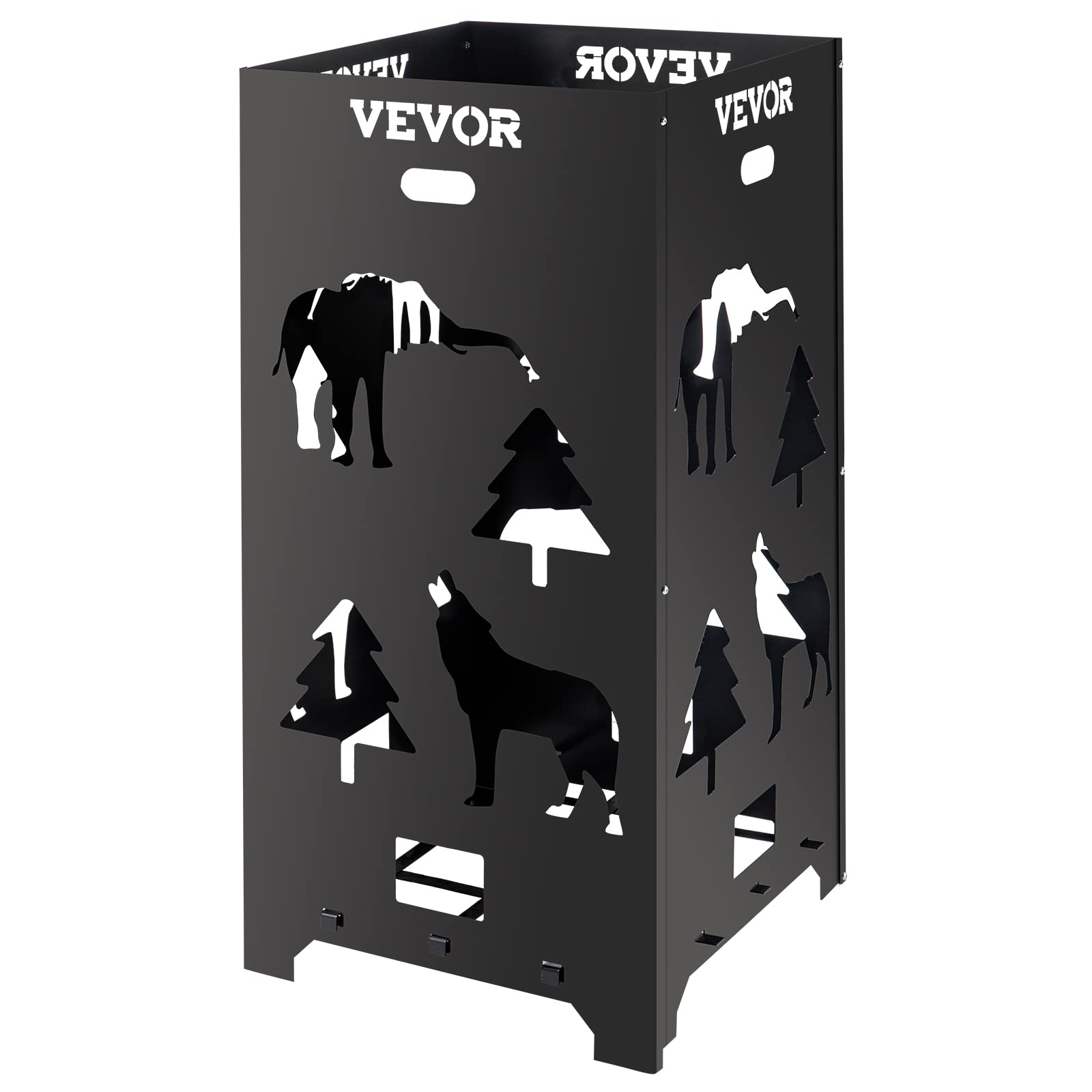 VEVOR Burn Barrel, 22x22x45 inch Burn Cage, Carbon Steel Cage