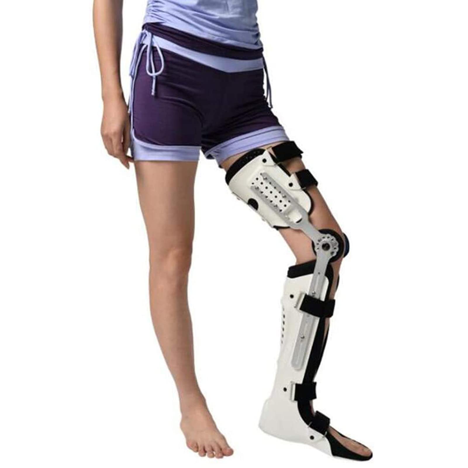 Estabilizador de la articulación del soporte de la órtesis de la rodilla, soporte de la órtesis del pie del tobillo de la rodilla Soporte fijo del pie del tobillo de la articulación de la rodilla de