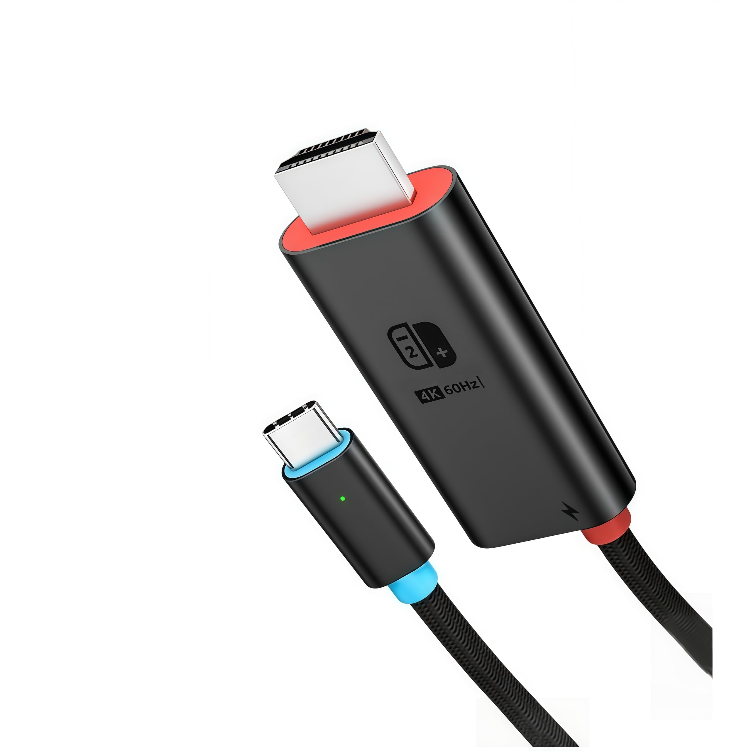 LICAEVEY Câble Adaptateur USB-C vers HDMI de 2 M, Station d'accueil TV 4K 60 Hz PD 100 W Compatible avec, Connexion Facile et Rapide pour Téléphone, Ordinateur Portable, TV, Moniteur