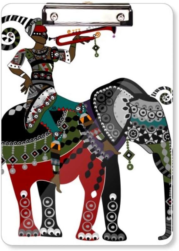 Elephant Trekking China Minority Dressing Clipboard Folder Writing Pad Backing Plate A4