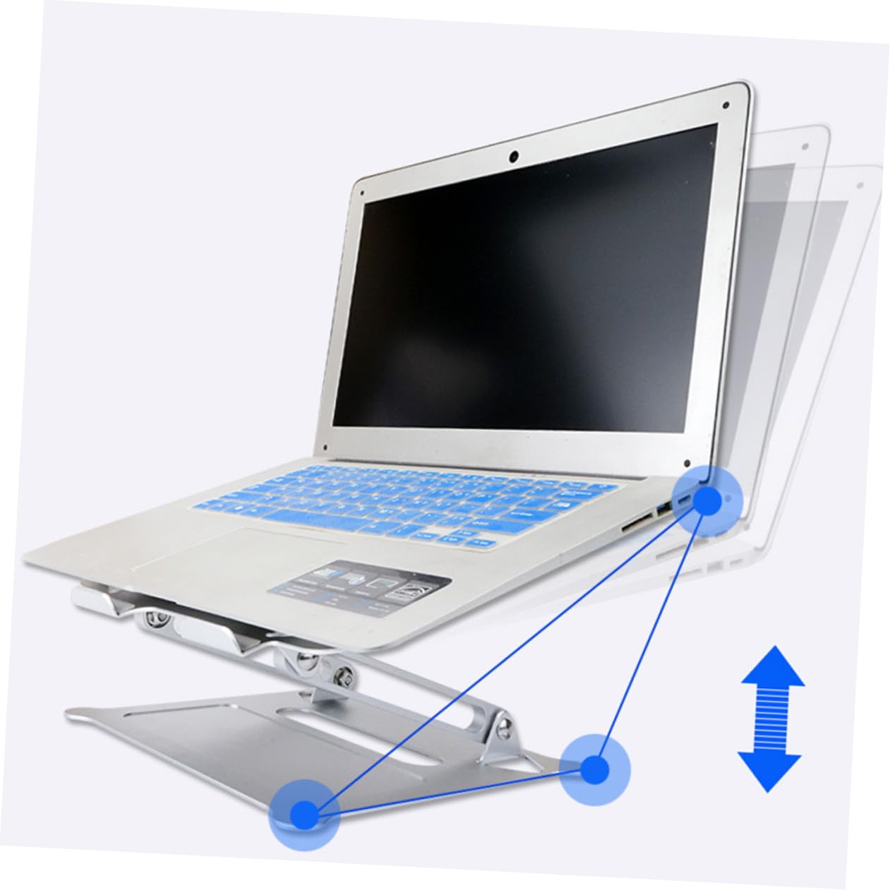 Soporte Ajustable para Portátil de Aleación de Aluminio, Estructura Sólida