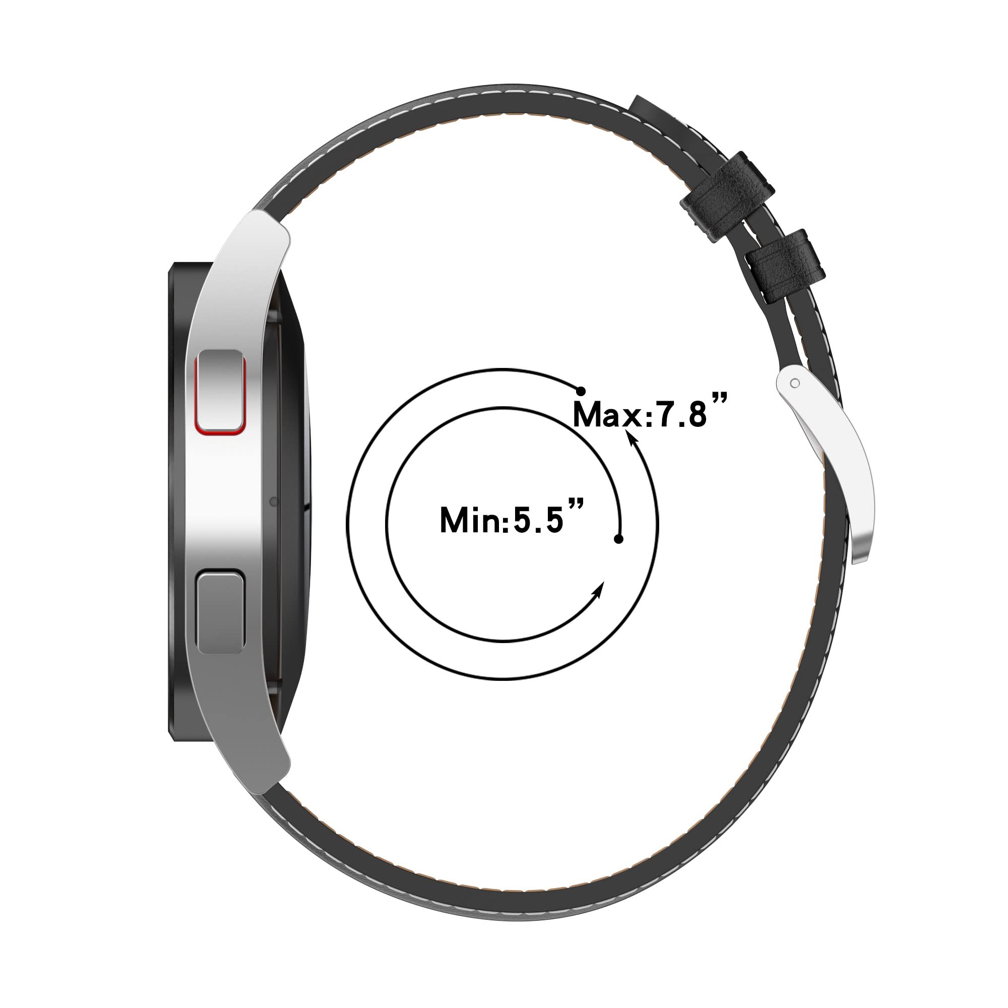 AISPORTS Cinturino Glitter Con Strass Per Amazfit GTS 2/GTS 2e/GTS/GTR 42mm/Bip/Bip Lite, 20mm Sgancio Rapido, Regolabile - 3
