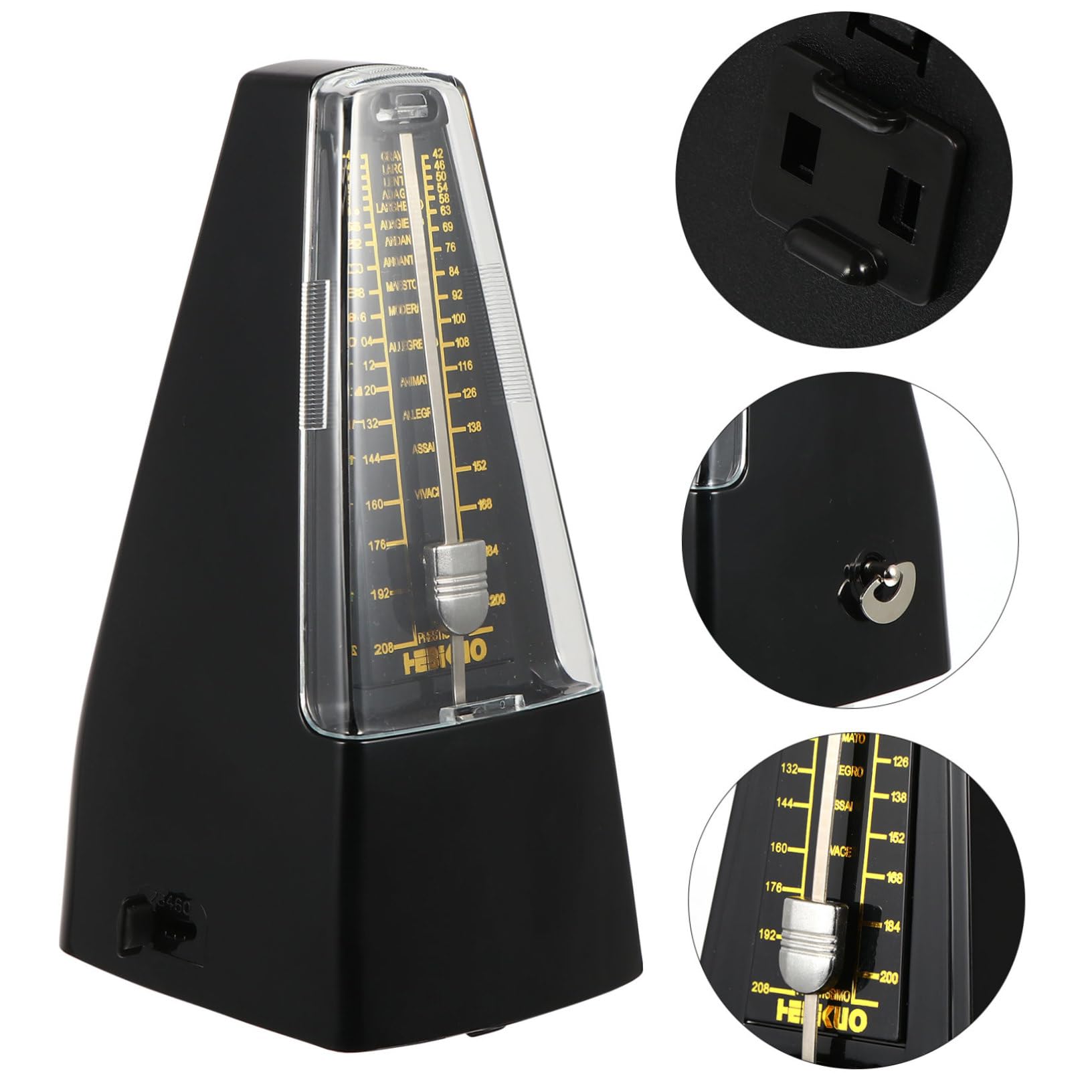 OFFSCH Mechanical Metronome for Drums Violin Piano Musician Beat Beginner Rhythm Training