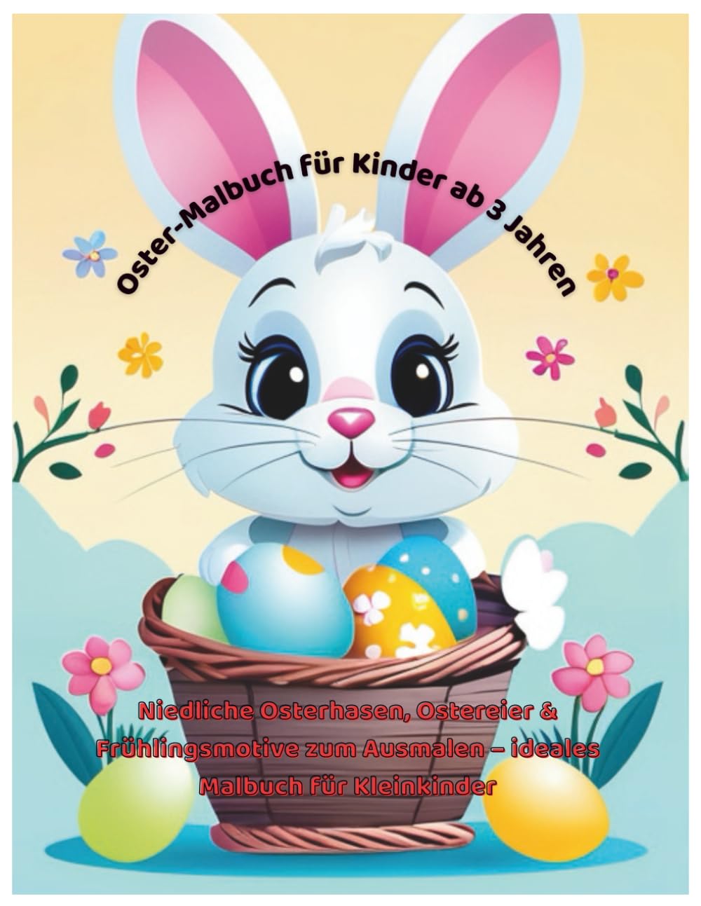 Oster-Malbuch für Kinder ab 3 Jahren: Niedliche Osterhasen, Ostereier & Frühlingsmotive zum Ausmalen – ideales Malbuch für Kleinkinder (Fröhliche Malbücher für Kinder)
