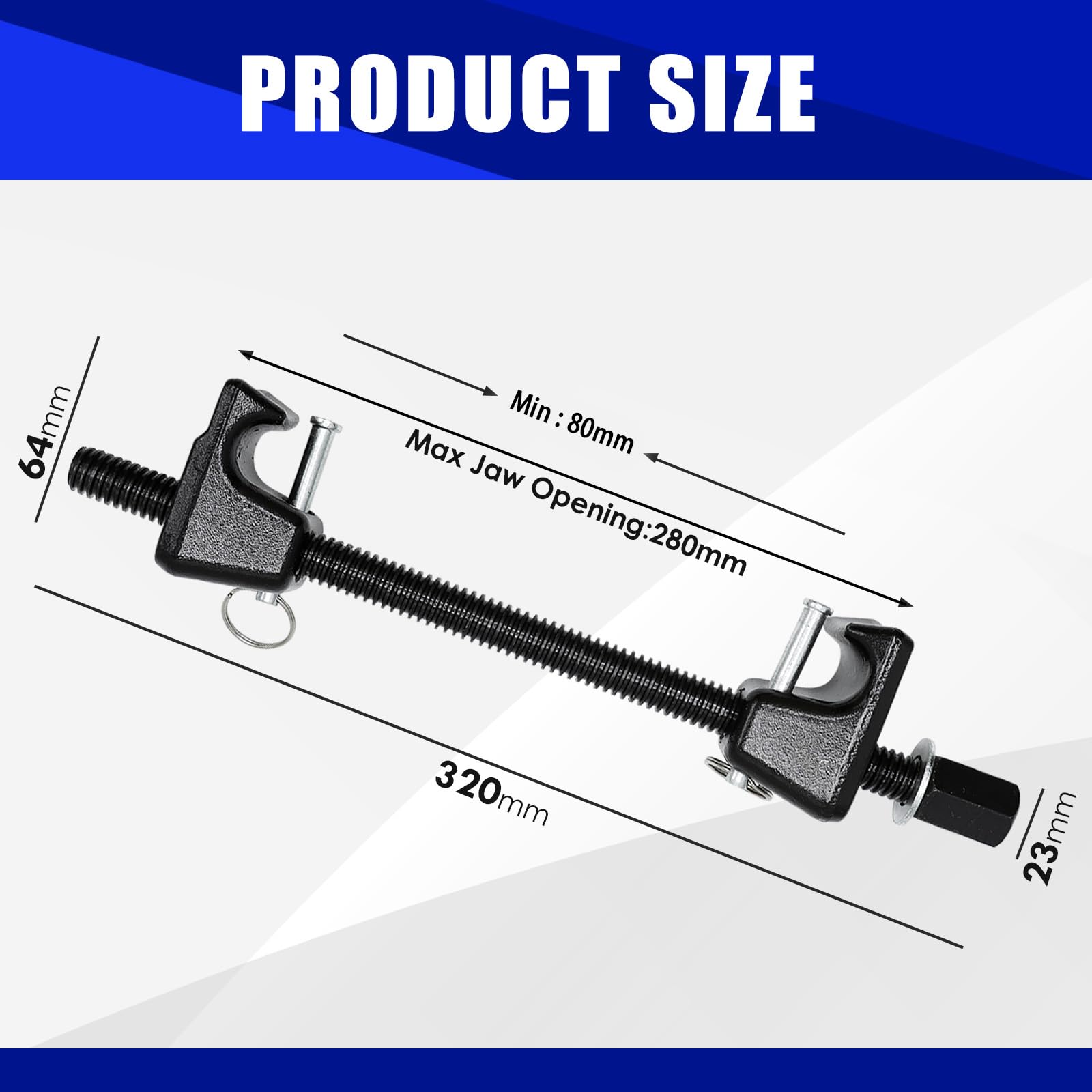 CCLIFE 2 pièces Compresseurs de Ressorts Amortisseur pour Voiture Griffes 320mm