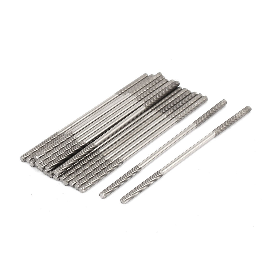 Uxcell Silver Sourcingmap M3x80mm 304 Stainless Steel Double End Threaded Stud Screw Bolt 20Pcs