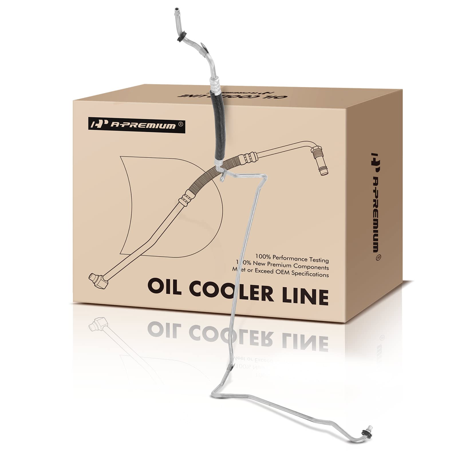 Photo 1 of A-Premium Automatic Transmission Oil Cooler Line Hose Assembly Compatible with Buick Lucerne 2006-2011 & Cadillac DTS 2006-2011, 4.6L Replace# 25769570, 5801730