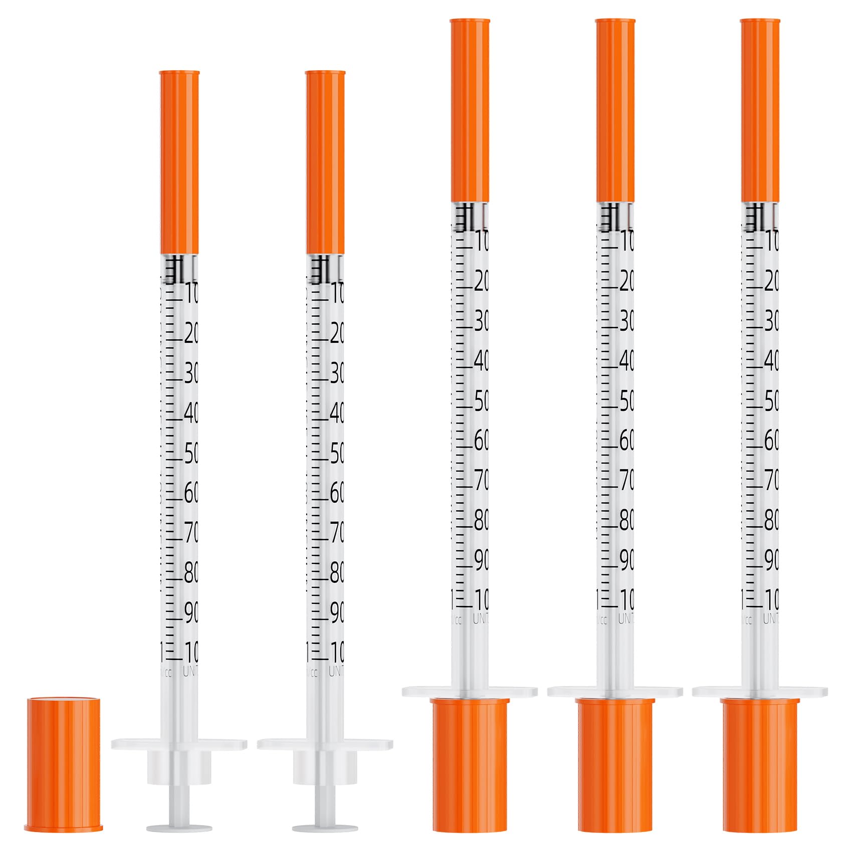 0.5ml Syringes 30G 5/16" 8mm Needle U-100 Disposable Lab Syringe, 100 Pack — Amazon image 12
