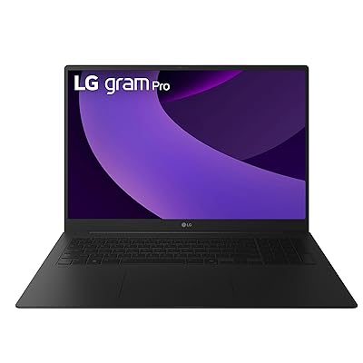 LG gram Pro 17-inch Lightweight Laptop Computer, Intel Evo Edition Powered by Intel Core Ultra7 255H Processor, NVIDIA RTX5050, Windows 11 Home, 16GB RAM, 1TB SSD, Black