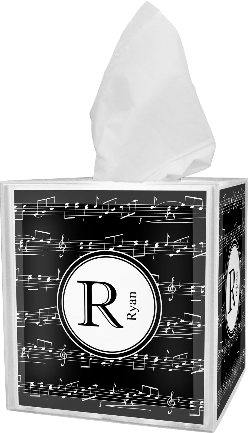 RNK Shops Personalized Musical Notes Tissue Box Cover