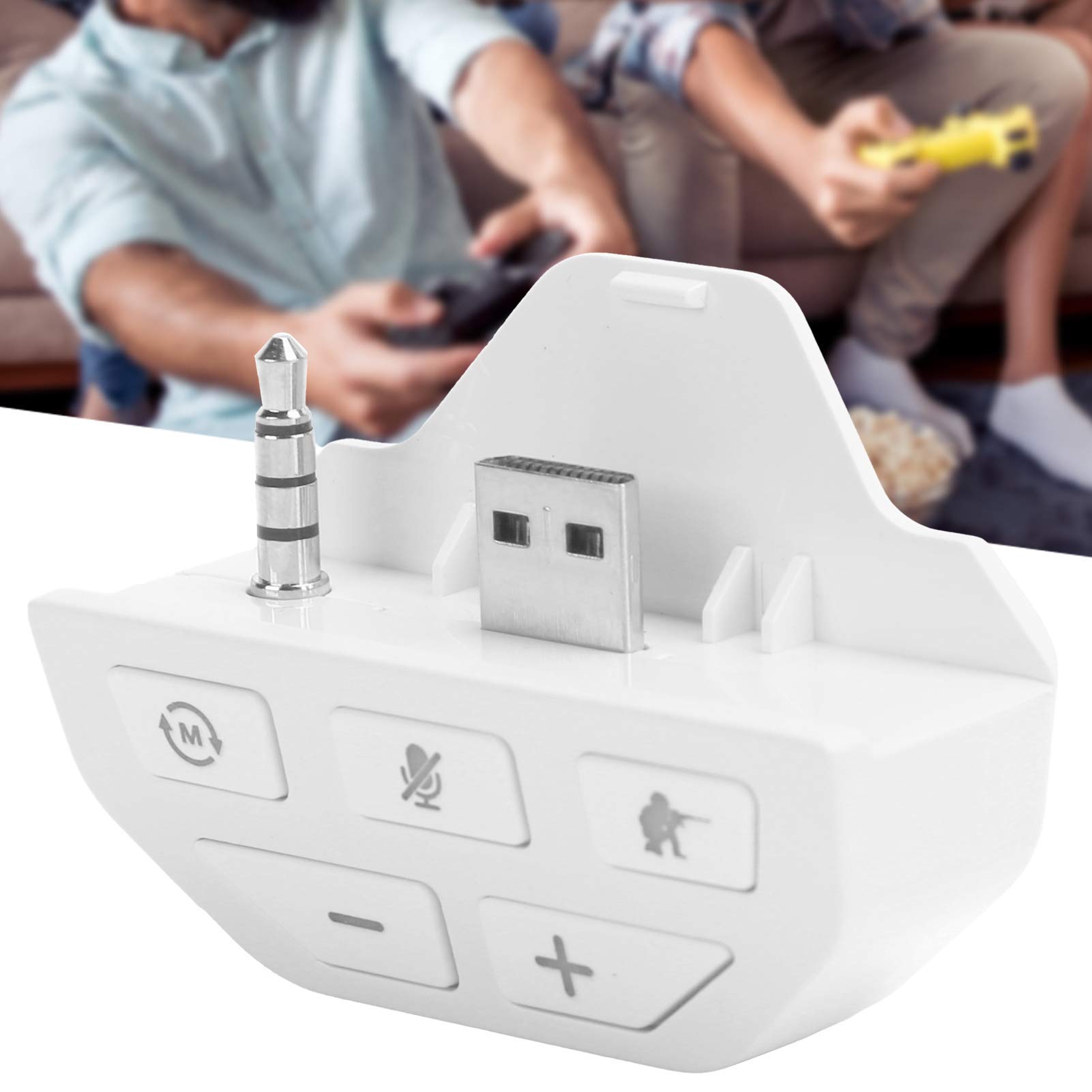 Adaptateur De Casque Xboxs, Adaptateur De Contrôleur Xboxs, Adaptateur De Casque Stéréo, Convertisseur De Casque, Adaptateur De Casque Micro pour Contrôleur Xboxs One(Blanc)
