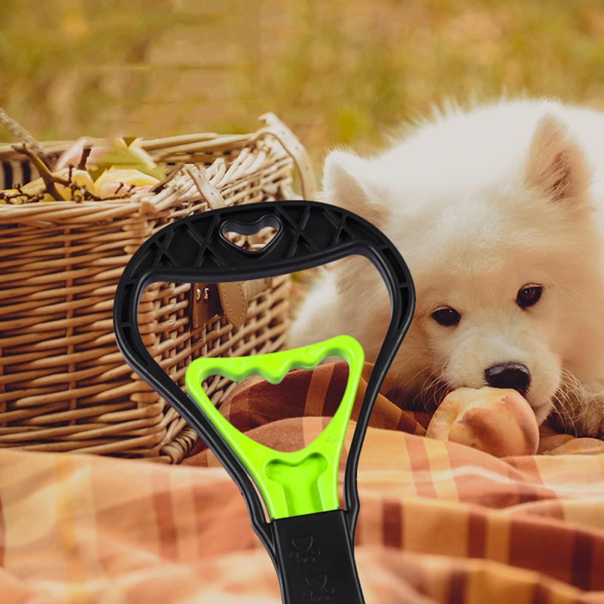 POPETPOP Paletta Raccogli Cani in Plastica Portatile per Escrementi di Piccoli Animali Domestici Adatta per Cani Cuccioli Gatti Interni Esterni