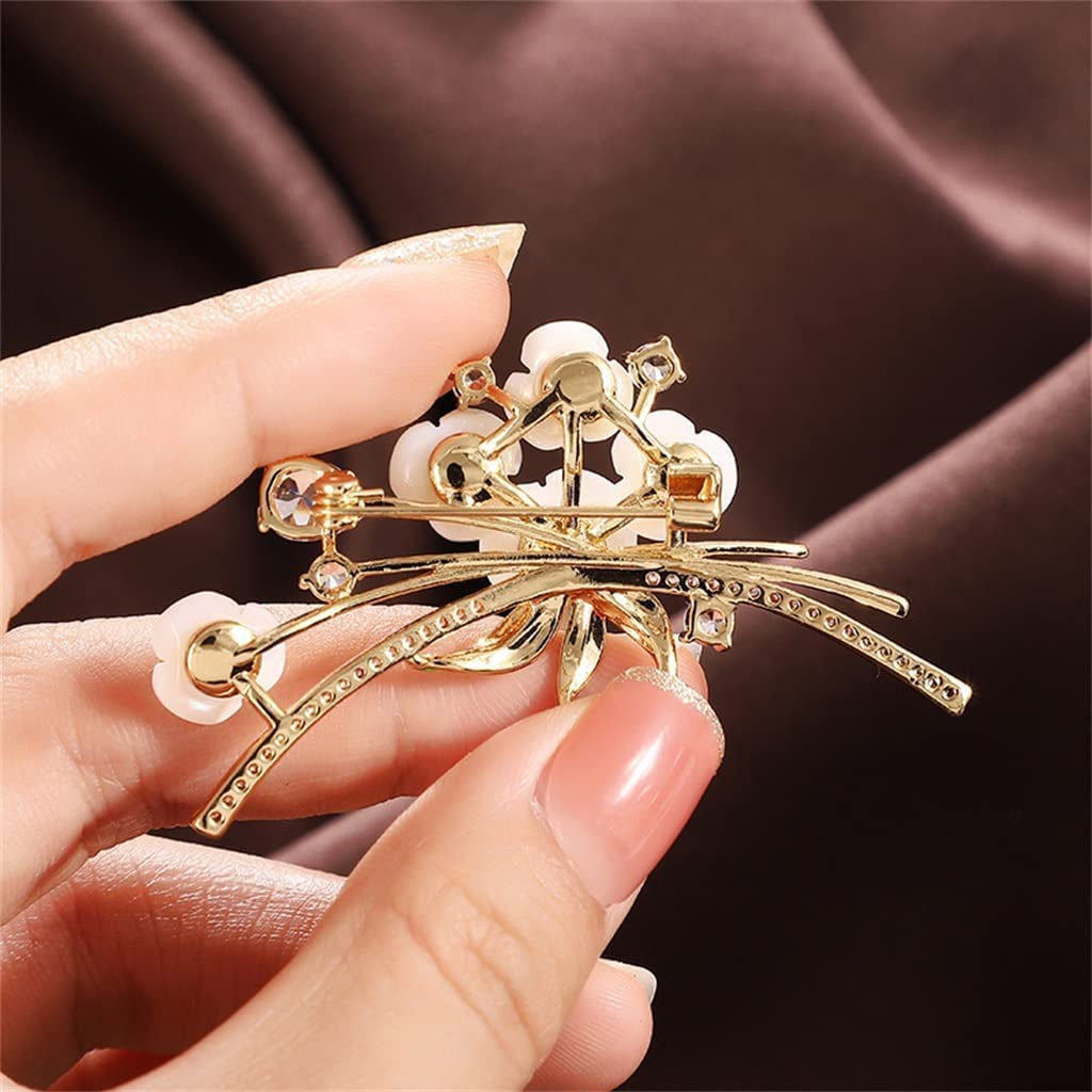 Broche de aleación, Chal Creativo para Mujer, Ramo de Solapa, Ramillete, Camisa Decorativa, 5,8 cm, Cuello, Hecho en China.